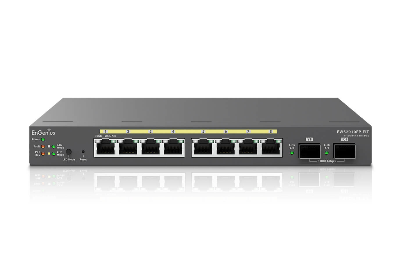 EnGenius EWS2910FP-FIT switch di rete Gestito L2/L3 Gigabit Ethernet (10/100/1000) Supporto Power over Ethernet (PoE) Grigio