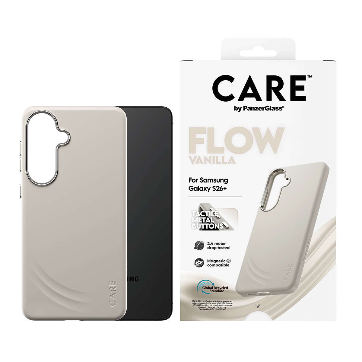 PanzerGlass CARE™ by PanzerGlass® Flow Case Vanilla w. Qi Samsung Galaxy S26+ – image 2