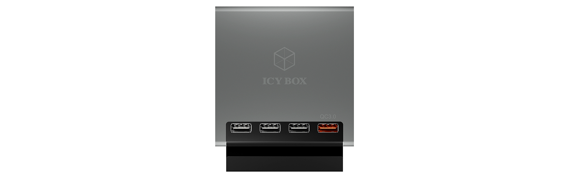 ICY BOX IB-CH405-QC3 Universal Anthracite USB Indoor – image 3