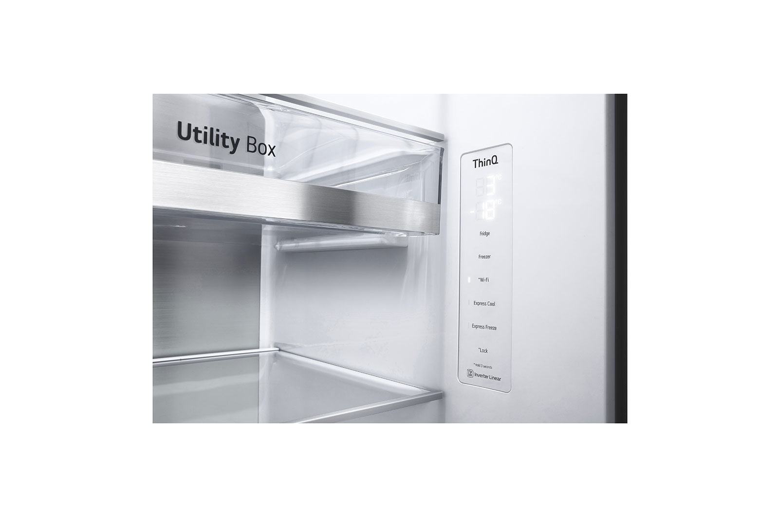 LG GSQV90MCAE side-by-side refrigerator Freestanding – image 7