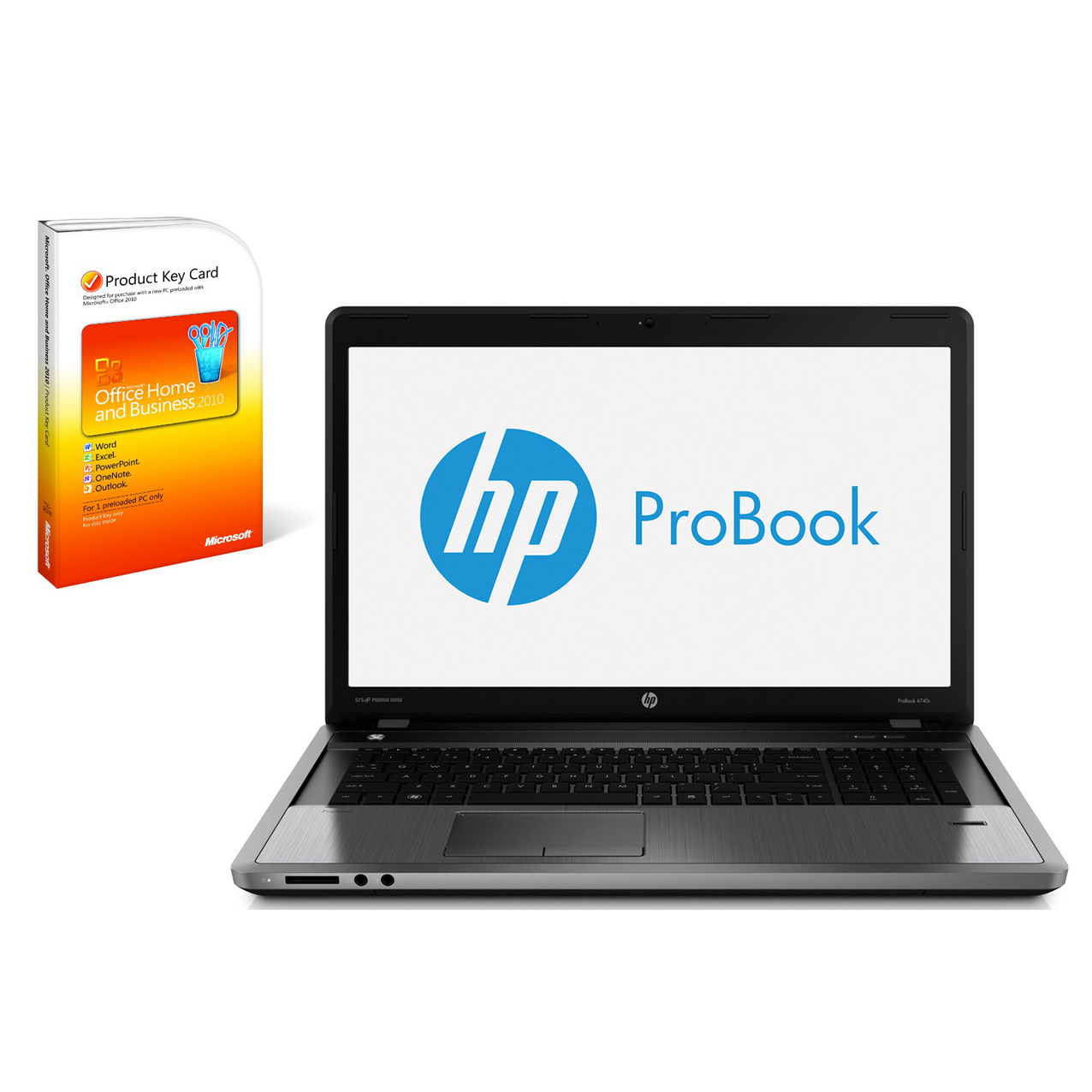 HP NOTEBOOK BUNDEL (C5C98EA+YD304AA) 4740s Core i3-3110M + Microsoft Office 2010 PKC – image 1