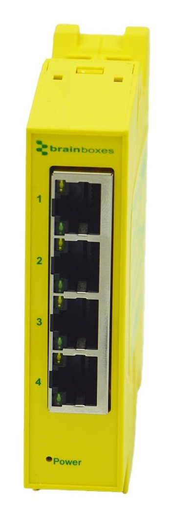 Brainboxes Compact Industrial 4 Port Gigabit Ethernet Switch – image 6