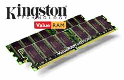 Kingston Technology Memory 1GB 400MHz ECC Reg DDR CL3 2pk
