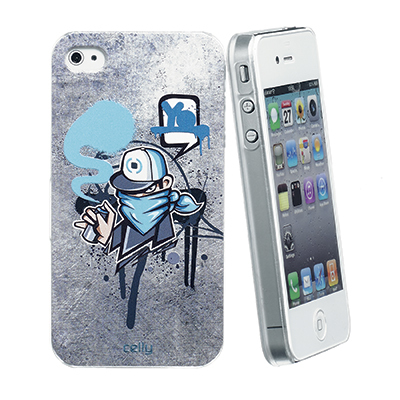 Celly GRBIP402 mobile phone case Cover Blue, Silver – image 1