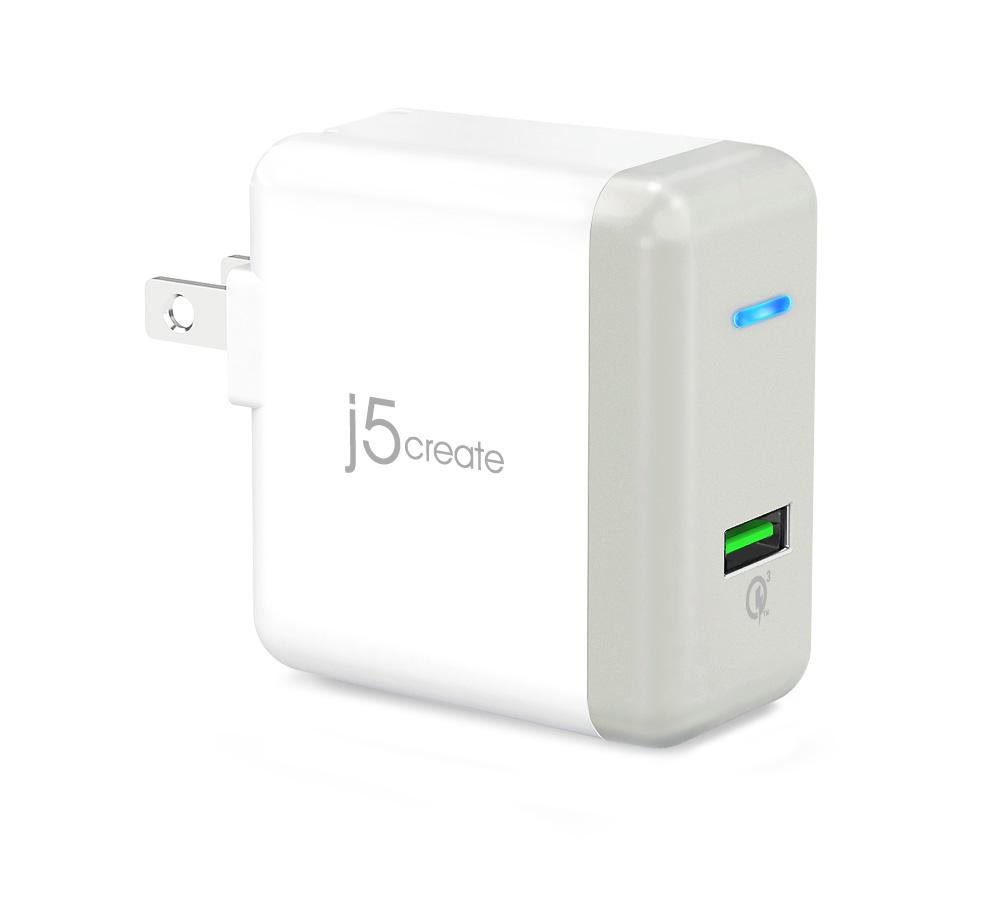 j5create JUP10 mobile device charger Universal White AC Fast charging Indoor – image 1