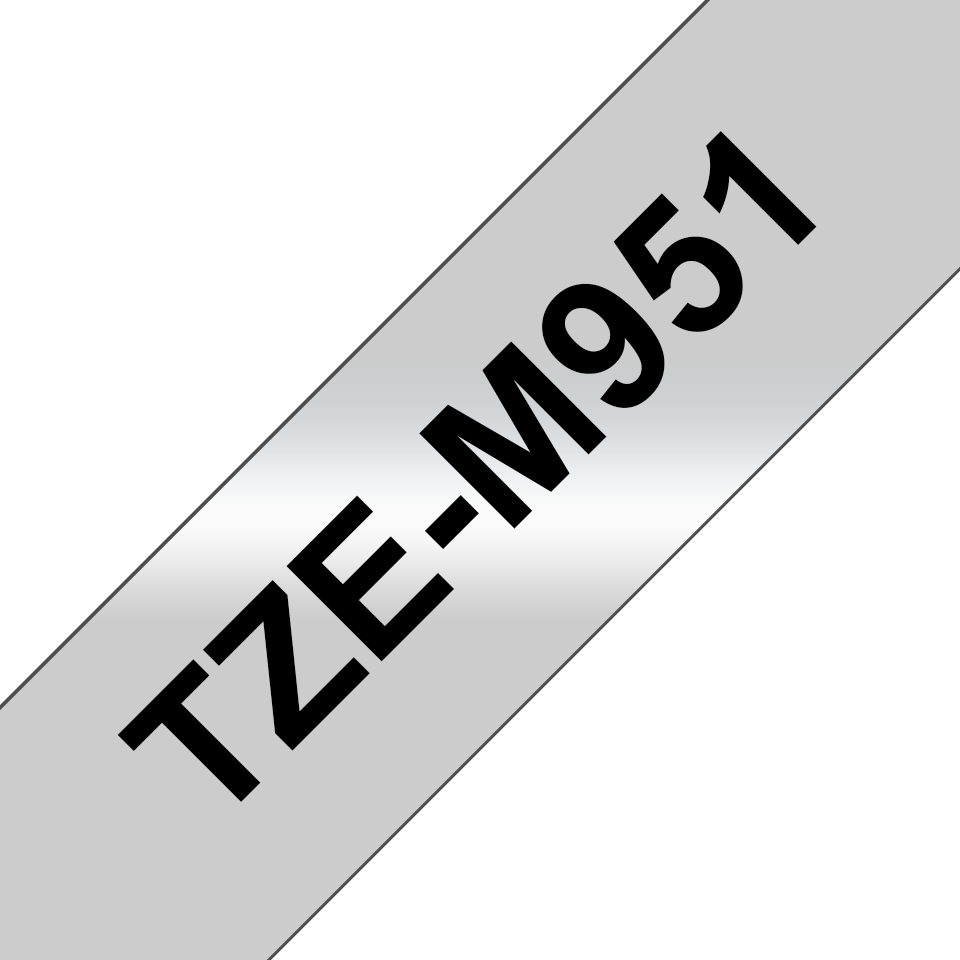 Brother TZe-M951 etikett-tejp Svart på silver
