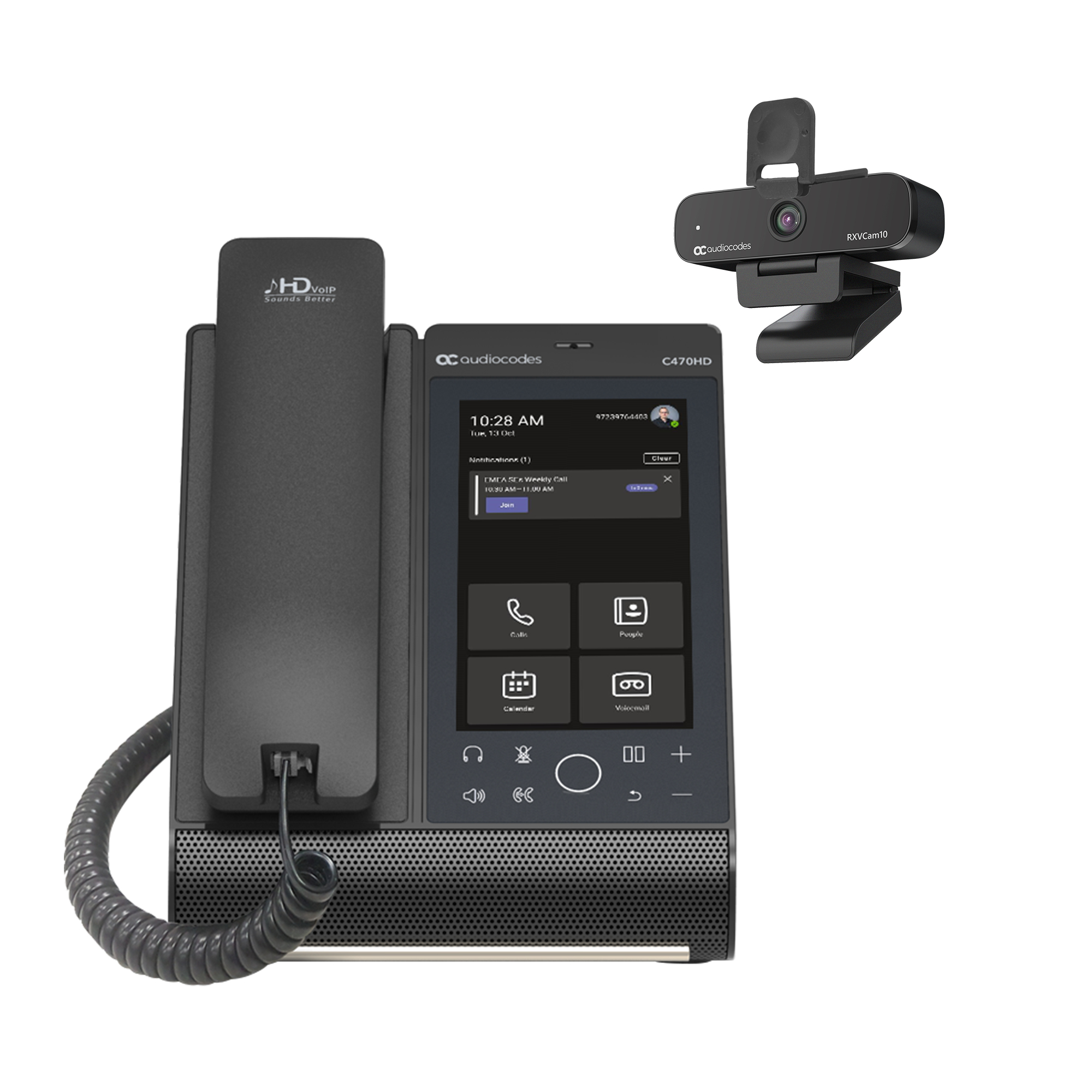 AudioCodes Teams C470HD IP Phone and HD Video USB Camera Bundle 17