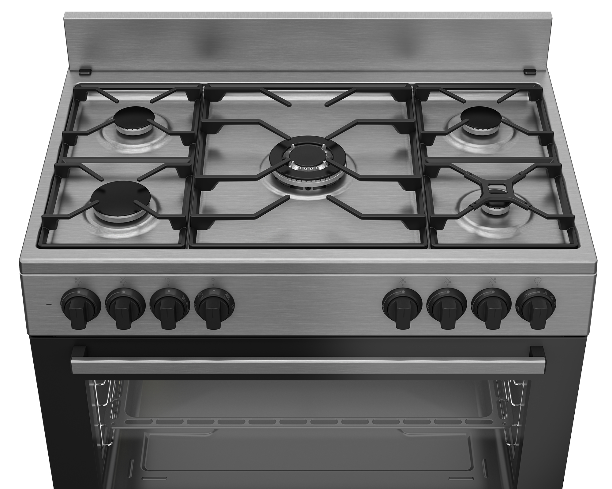 Beko GM15121DXNS cooker Freestanding cooker Electric Gas Stainless steel – image 4