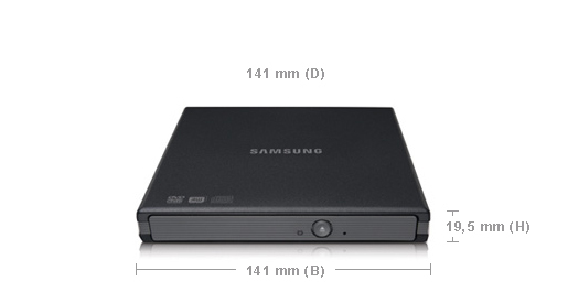 Samsung SE-S084F optical disc drive Black – image 3