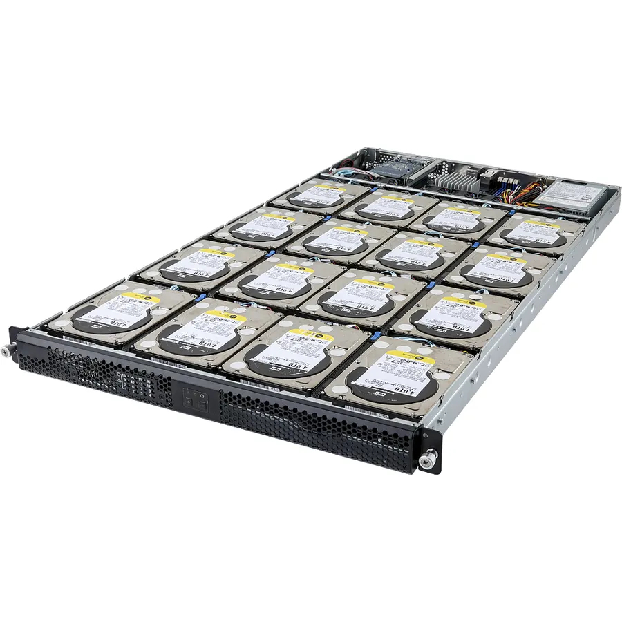 Gigabyte INTEL BAREBONE D120-C20 1U 1CPU 4XDIMM 16XHDD 2X10GBE 1X400W 80+