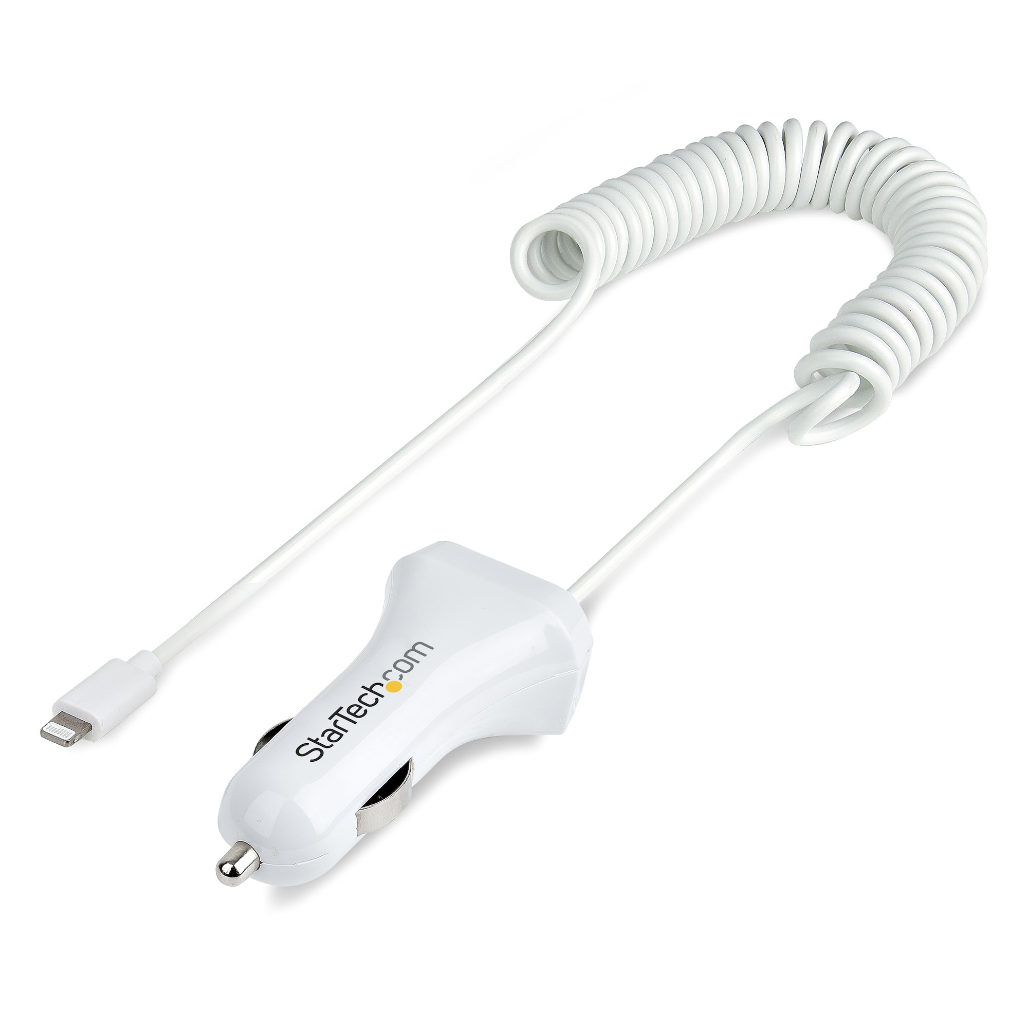 StarTech.com Lightning Car Charger with Coiled Cable, 1m Coiled Lightning Cable – image 8