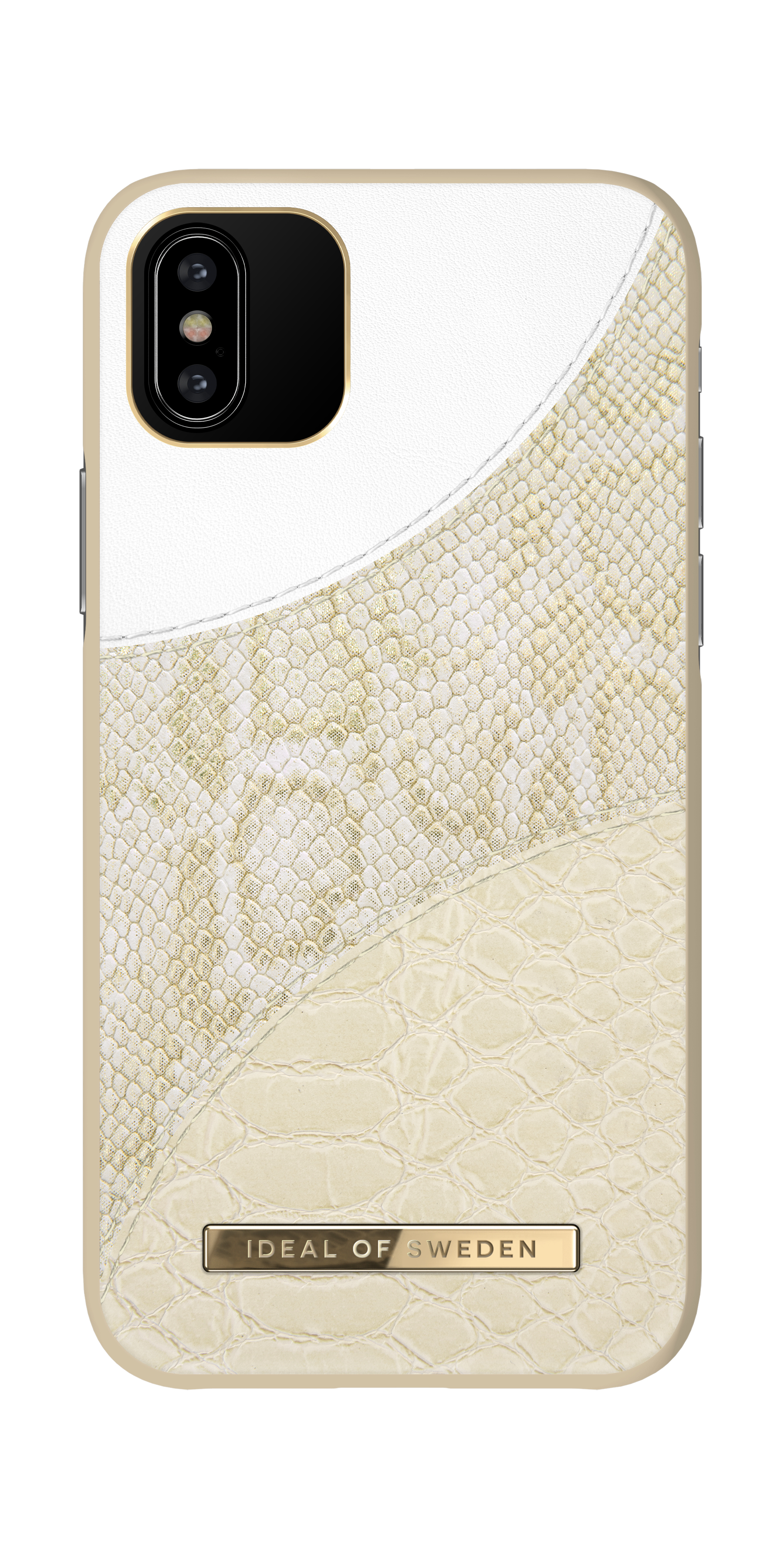 iDeal of Sweden Atelier Case iPhone 11P/XS/X Cream Gold Snake – image 4