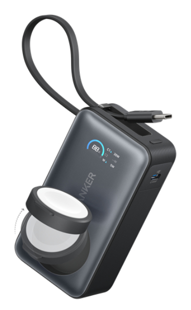 Anker A1657H11 batteria portatile 10000 mAh Carica wireless Nero