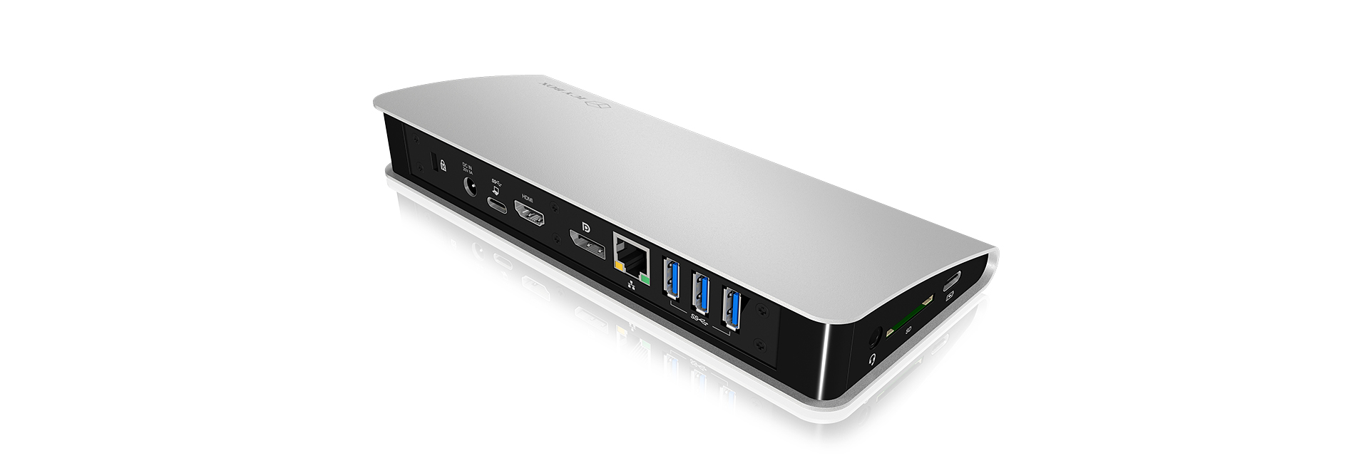 ICY BOX IB-DK2403-C Wired USB 3.2 Gen 1 (3.1 Gen 1) Type-C Black, Silver – image 2