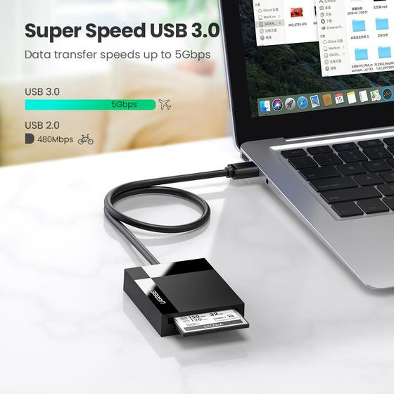 Lector de tarjetas UGREEN, usb 3.0 4 en 1, 30333