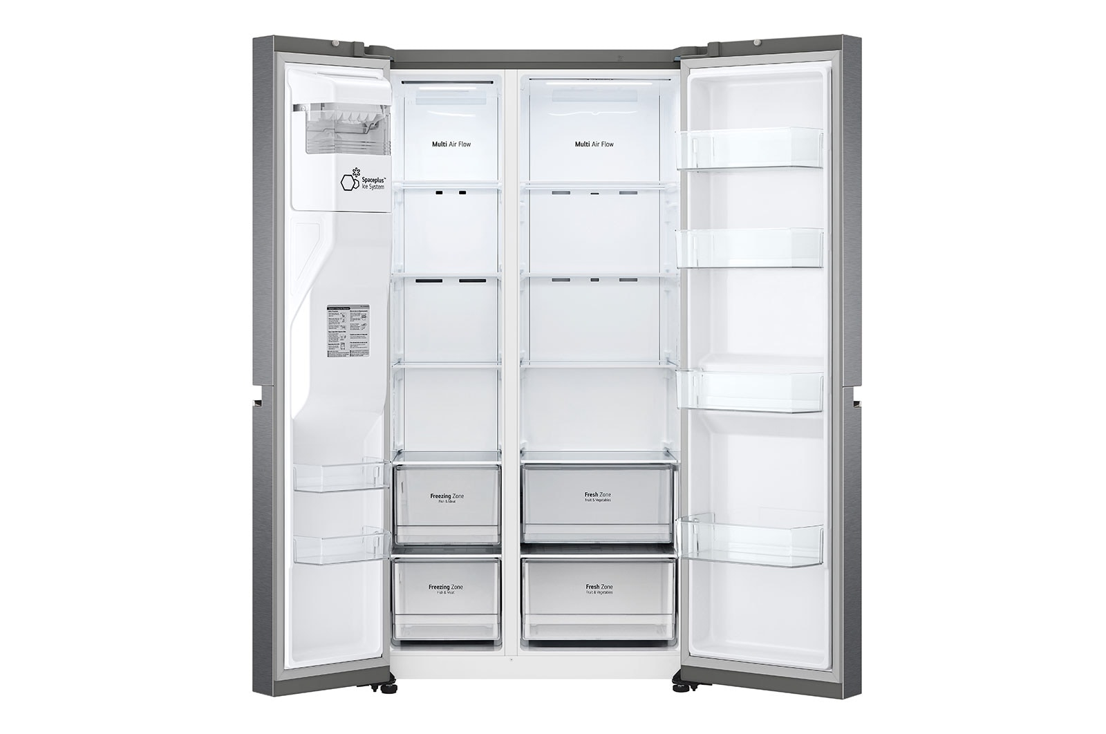LG GSLV70DSTF side-by-side refrigerator Freestanding – image 3