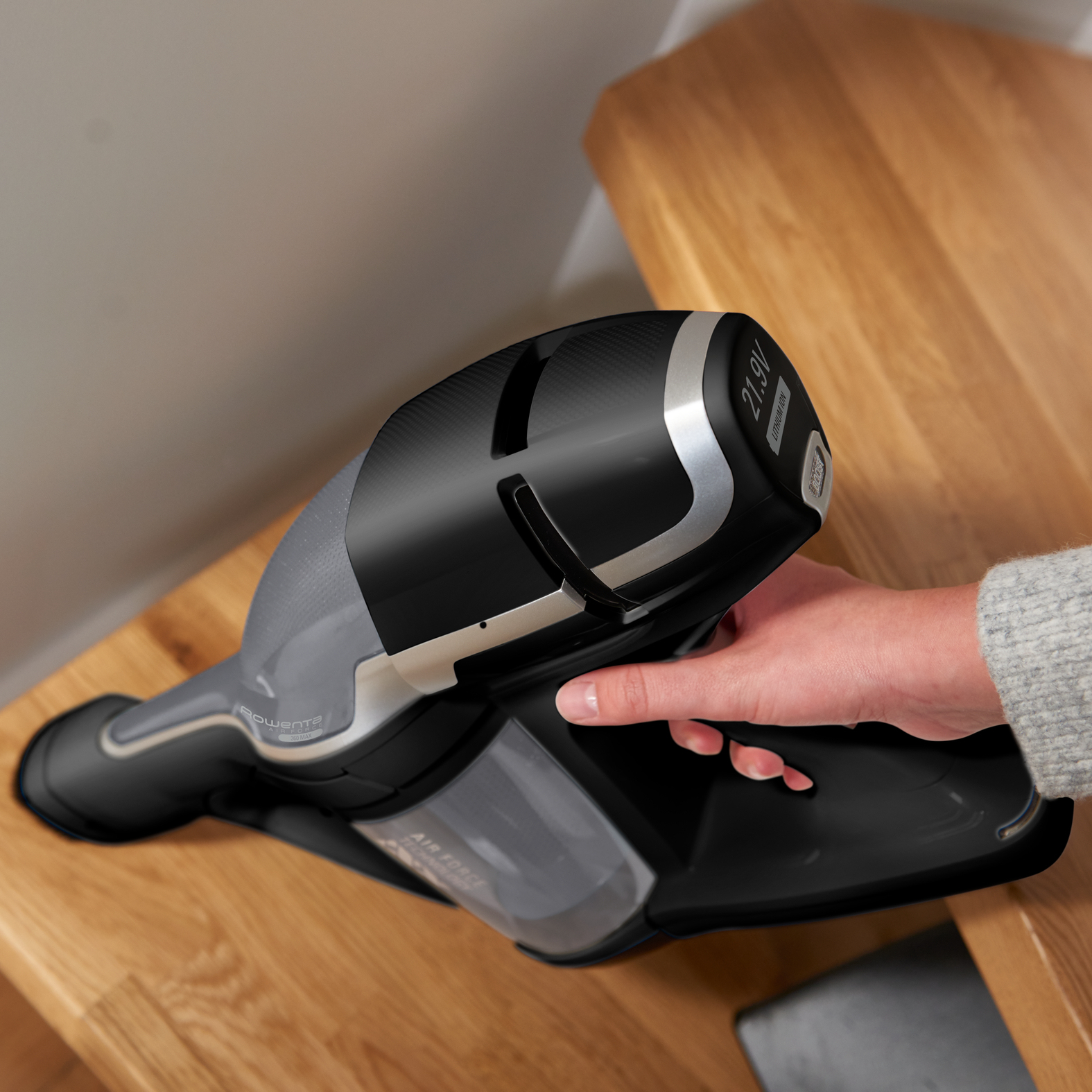 Rowenta RH9046 2-in-1 stick vacuum Battery Dry Foam Bagless – image 6