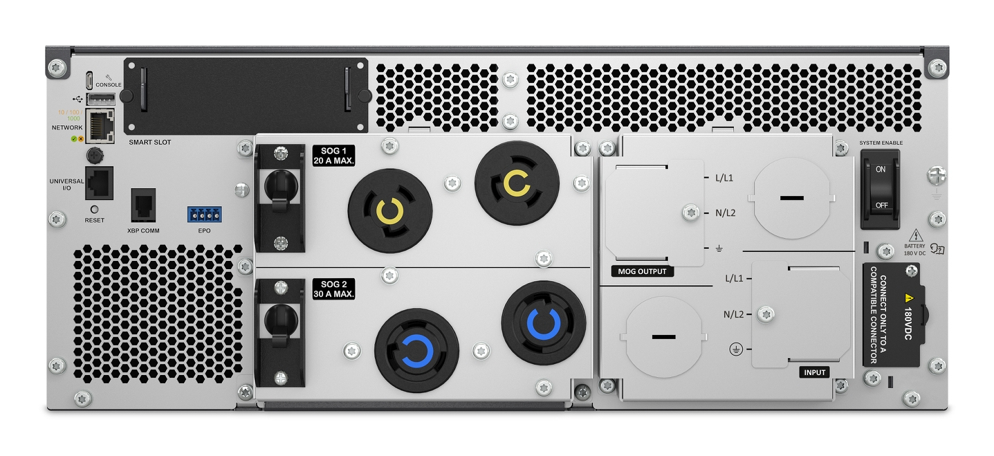 APC Smart-UPS Ultra On-Line Li-Ion SRTL10KRM4UI, 10KW, 4U Rack/Tower, 6xC13 & 6xC19, NMC – image 3