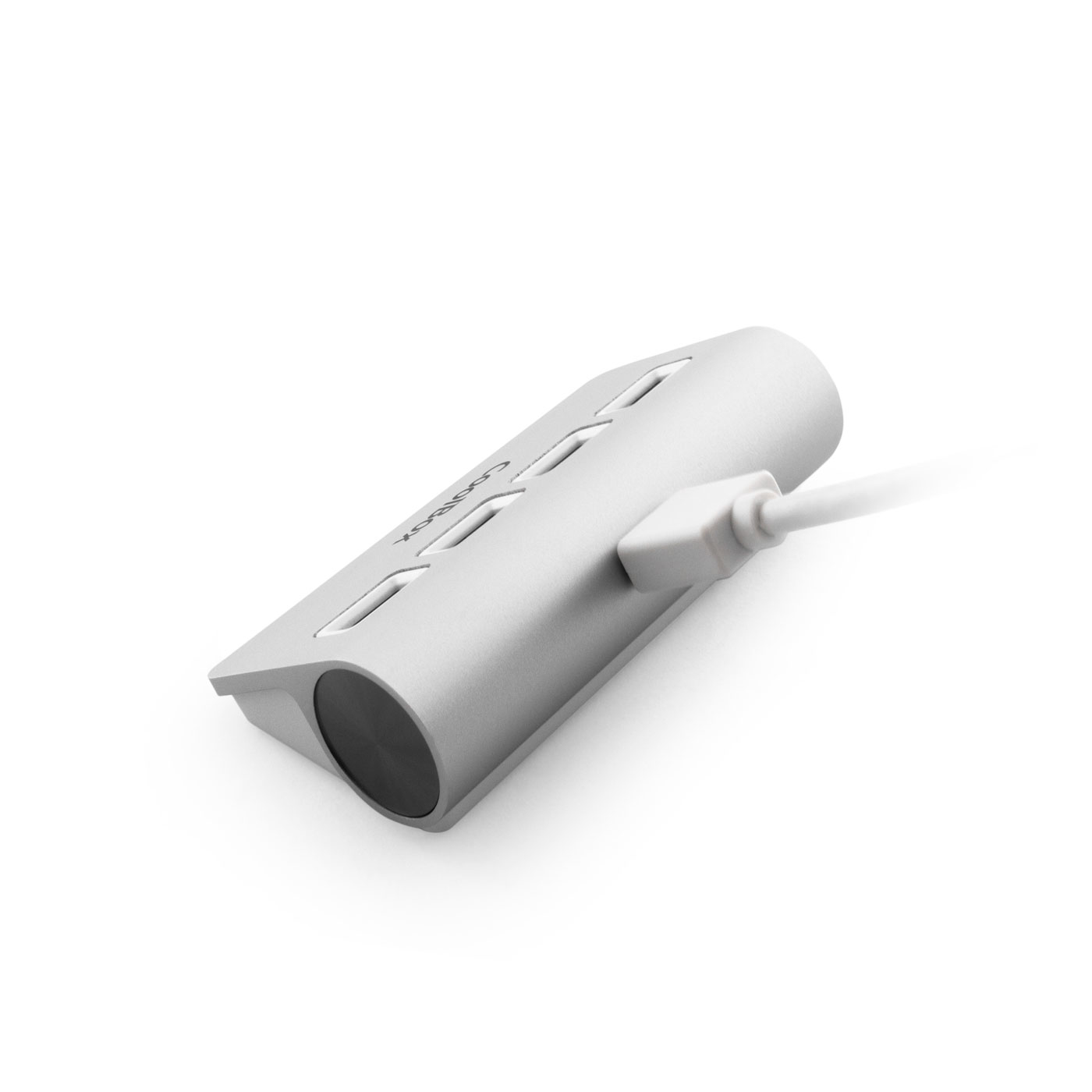 CoolBox HUBCOO4ALU3 interface hub USB 3.2 Gen 1 (3.1 Gen 1) Type-A 5000 Mbit/s Silver – image 2
