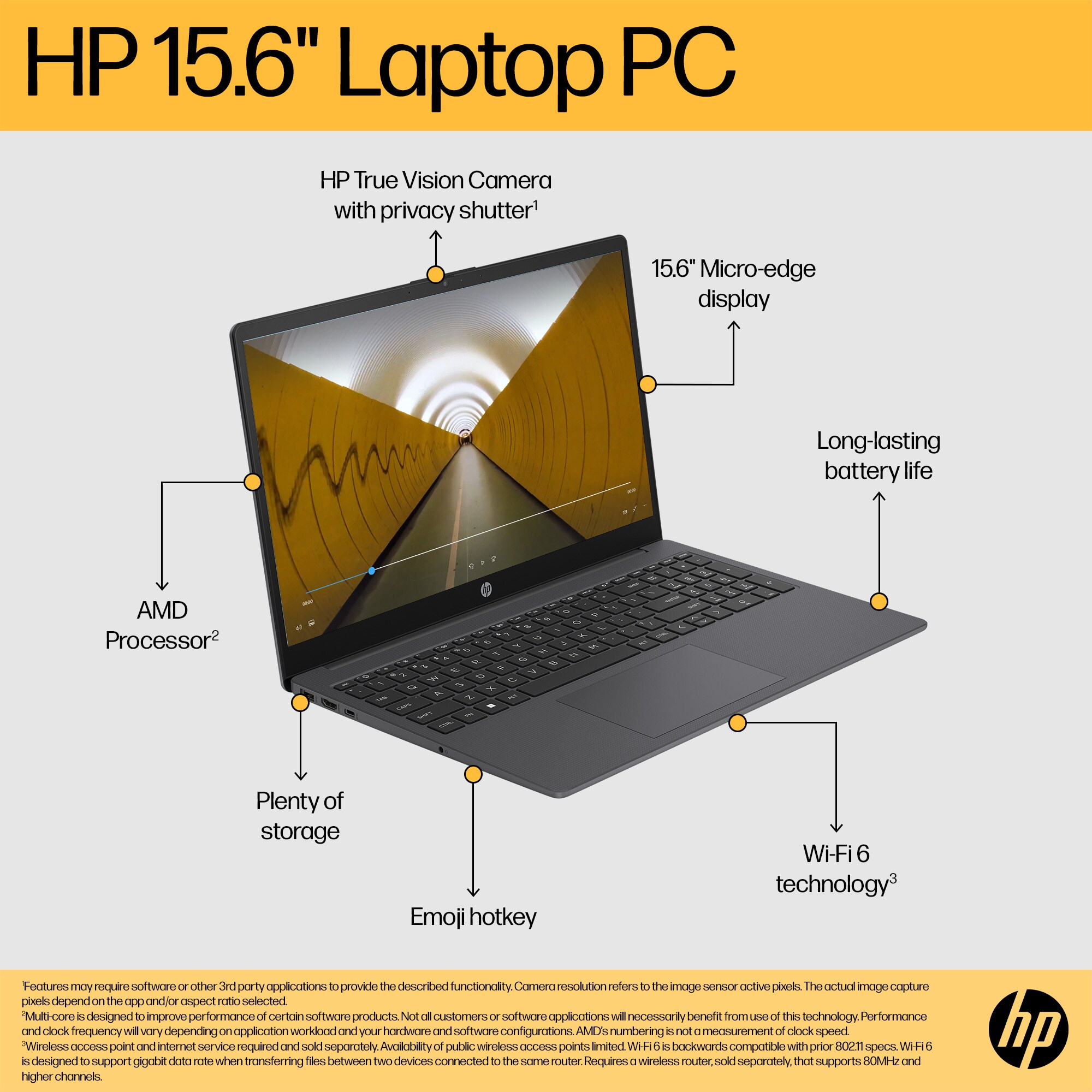HP 15-fc0016na AMD Ryzen™ 7 7730U Laptop – image 9