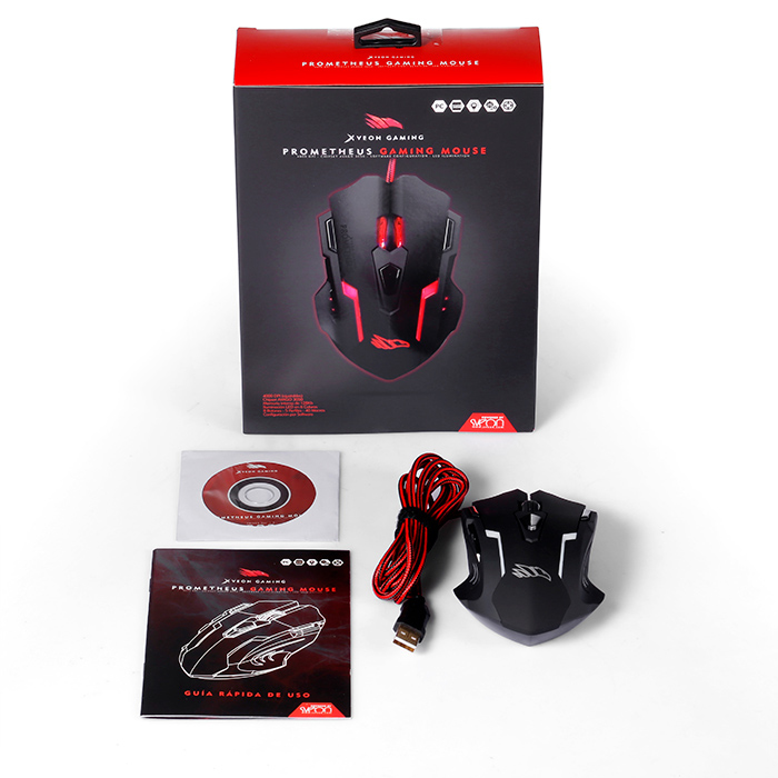 Sveon SGM240 mouse Gaming Ambidextrous USB Type-A Optical 4000 DPI – image 1