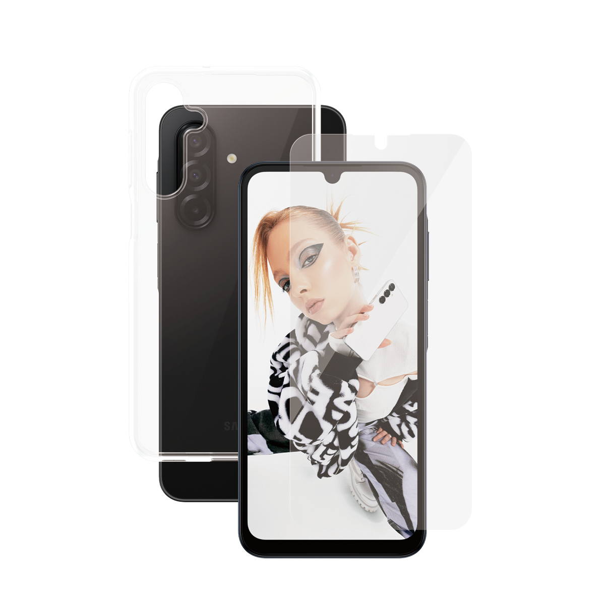 PanzerGlass BULKSAFE98076 protezione per lo schermo e il retro dei telefoni cellulari Pellicola proteggischermo trasparente Sam