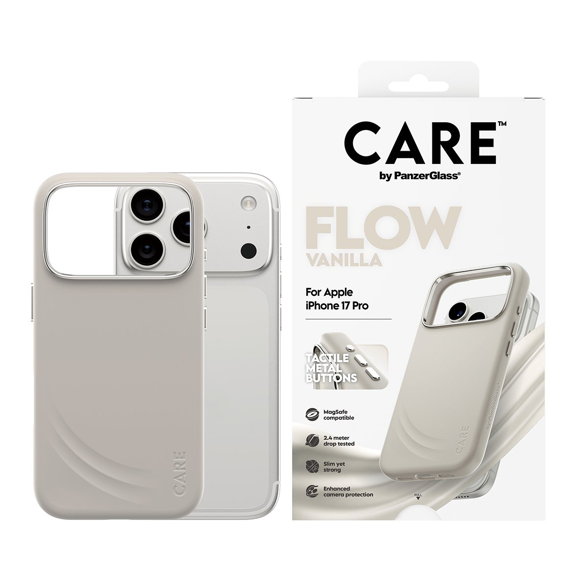 PanzerGlass CARE™ by PanzerGlass® Flow Case Vanilla w. MagSafe iPhone 18 Pro | 17 Pro – image 2