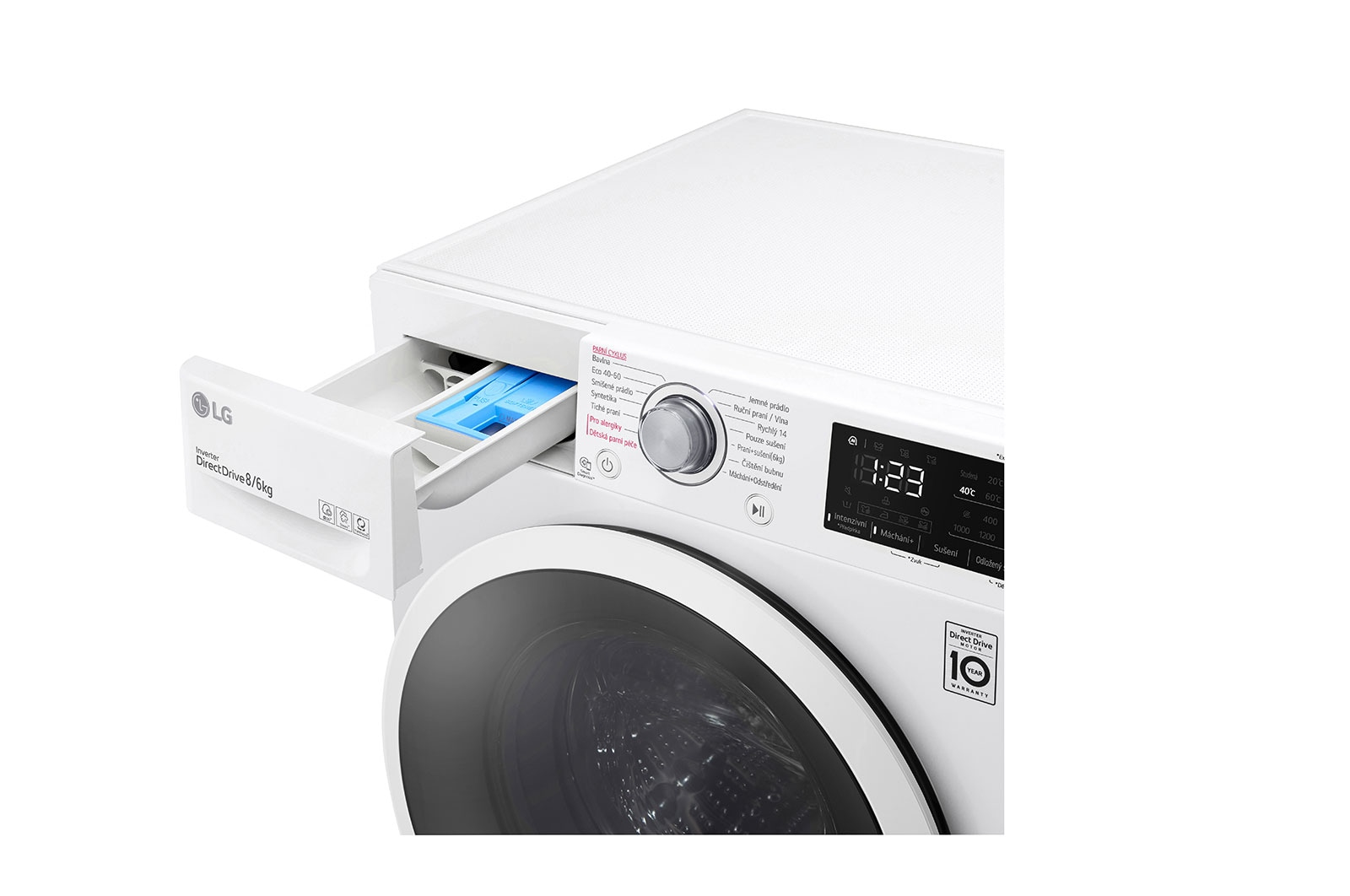 LG F84DV3UTNWT washer dryer Freestanding Front-load White – image 3