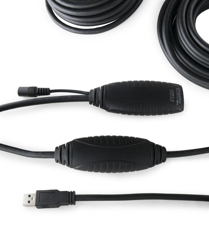 Resim Plugable Technologies USB3-10M-D USB A - USB A Kablo, 10m, Siyah