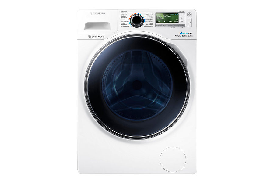 Samsung WD12J8400GW washer dryer Freestanding Front-load White
