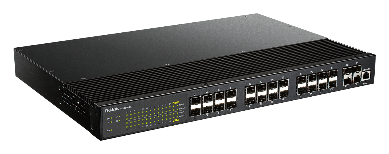D-Link Industrial Layer 2+ Gigabit Managed Switch with 24 SFP Ports & 4 Port