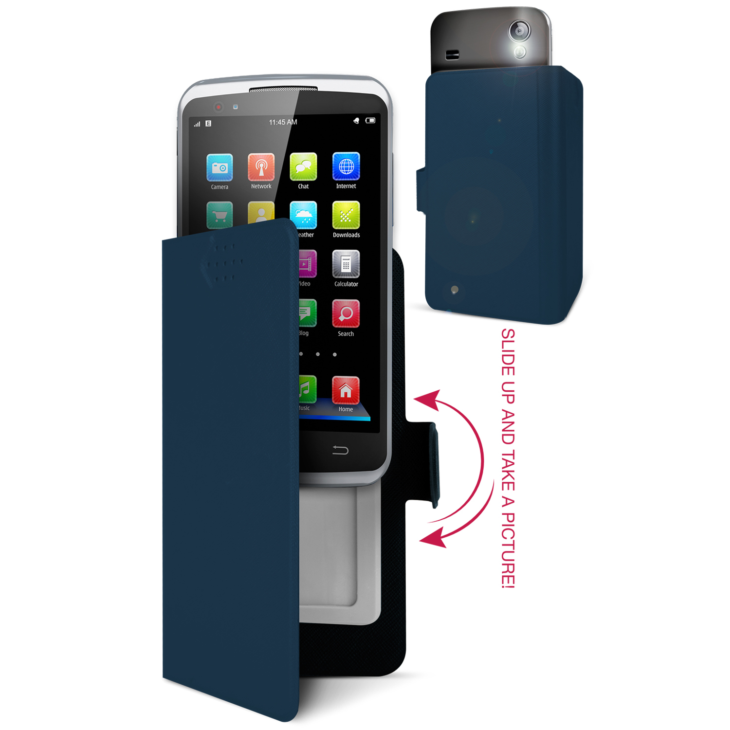 Area CSTAUNISB mobile phone case Flip case Blue