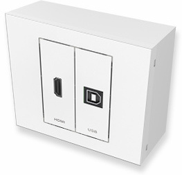 Vivolink VL-INSTKIT-5M-USB-HDMI socket-outlet White