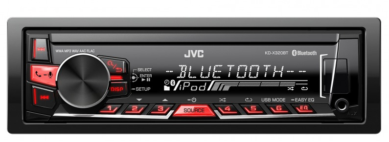 JVC KD-X320BTE car media receiver Black