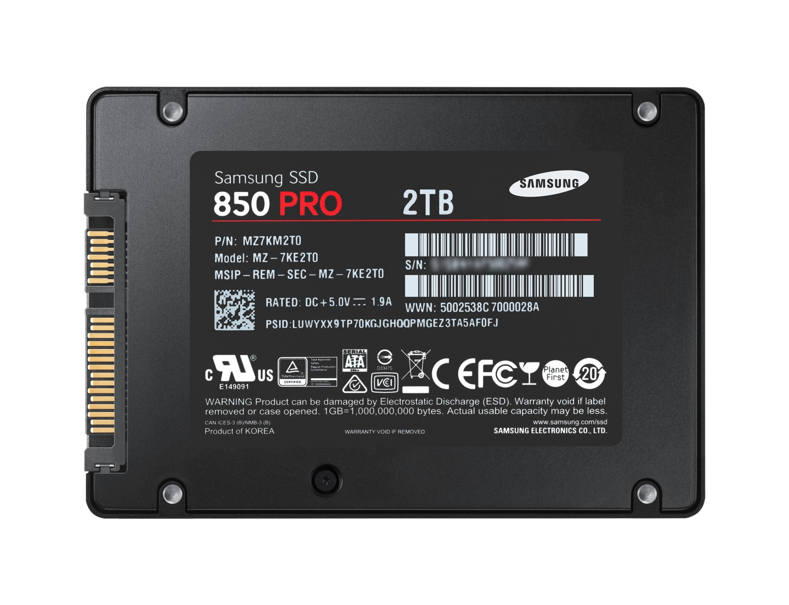 Samsung 850 PRO 2 TB 2.5″ Serial ATA III V-NAND image 11