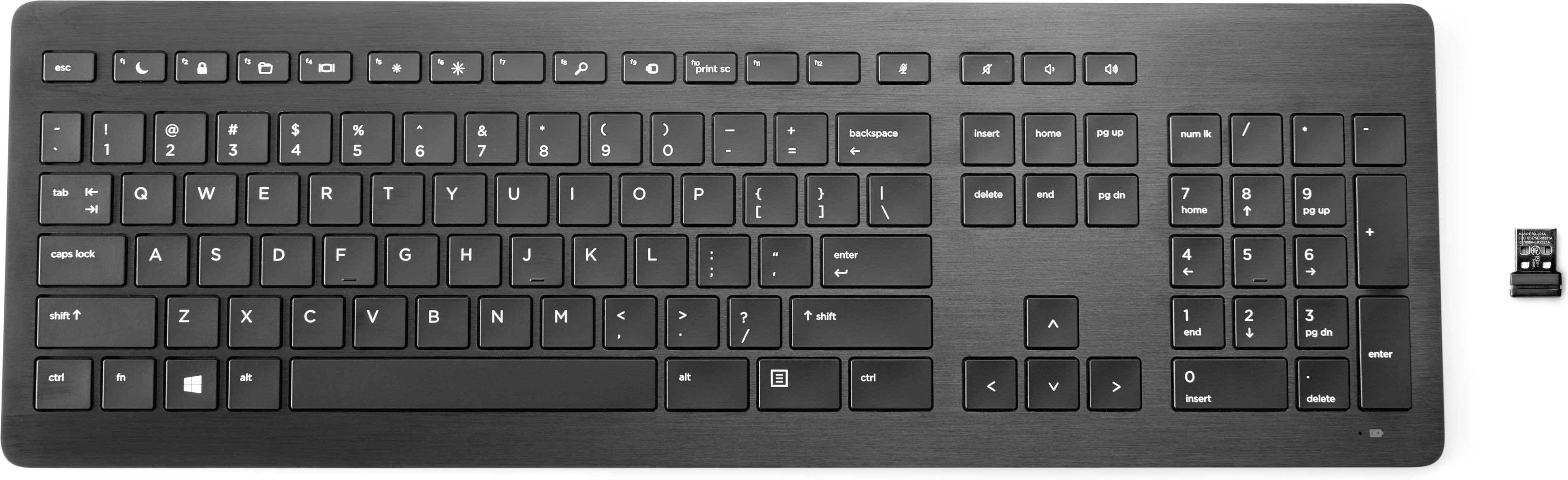 HP 917665-041 tastiera Casa RF Wireless QWERTZ Tedesco Nero