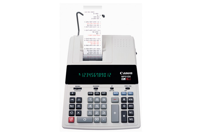 Canon MP21DX - Printing calculator - VFD - 12 digits - AC adapter