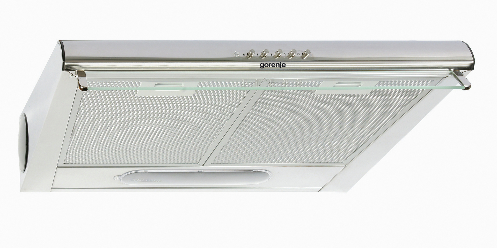 Gorenje DU6446E cooker hood Wall-mounted Stainless steel 185 m³/h