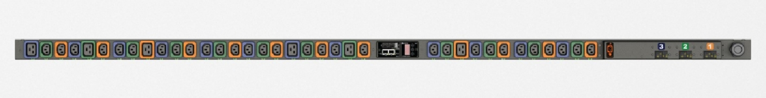 Vertiv Geist MNR3EGW1-36PT68-3TL21A0A10-S-A power distribution unit (PDU) 36 AC outlet(s) 0U Black