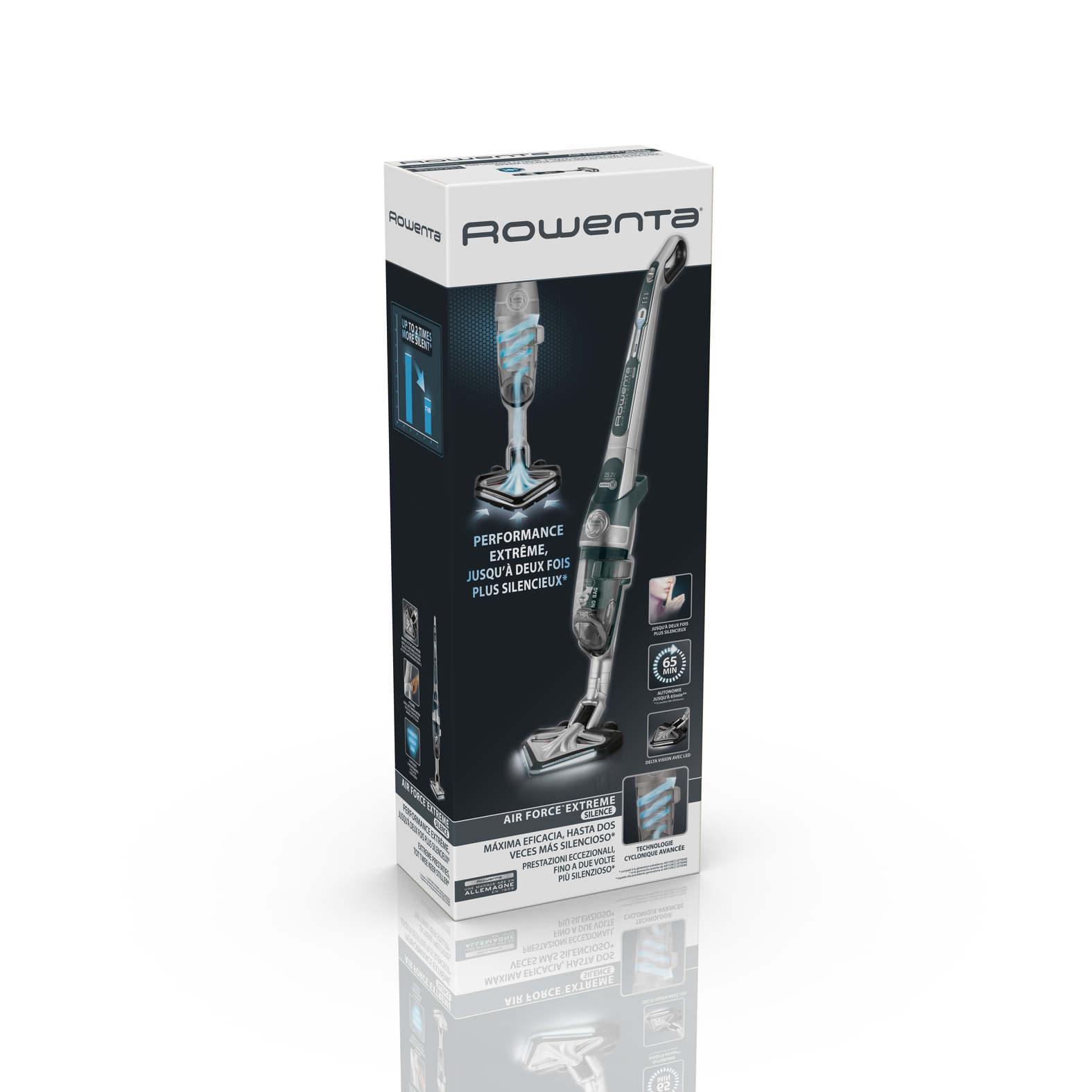 Rowenta Air Force Extreme Silence RH8971 Stick vacuum Battery Dry Foam Bagless – image 7
