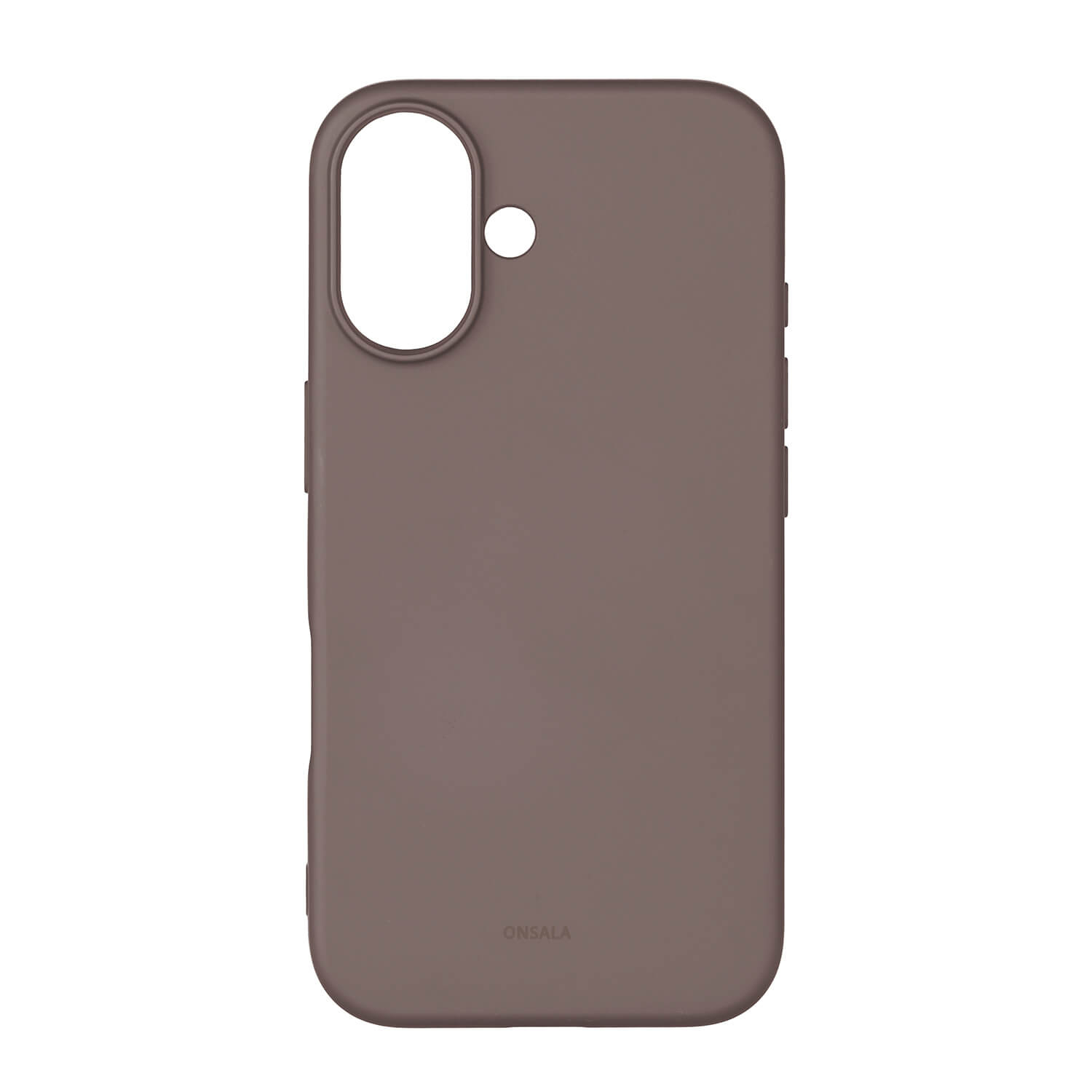 Onsala Phone Case with Silicone Feel Chocolate - iPhone 16 – image 1