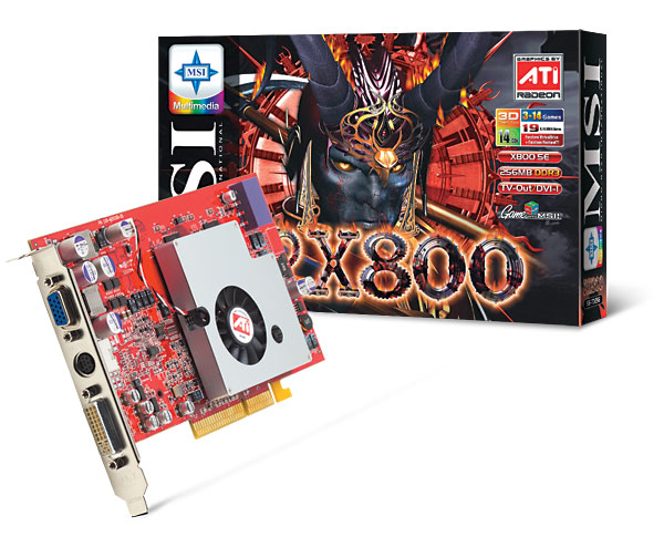 MSI Radeon X800 SE 256MB GDDR3
