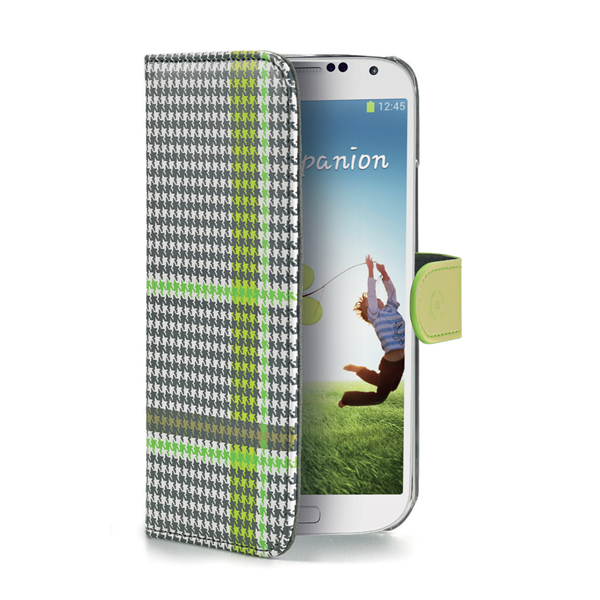 Celly PDPAGEGS4GR mobile phone case Wallet case Black, Green, White