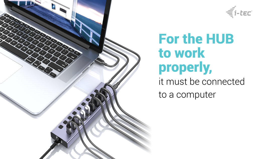 i-tec USB-A/USB-C Charging HUB 9port with LAN + Power Adapter – image 8