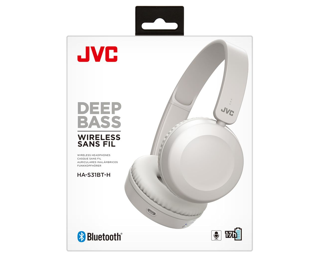 JVC HA-S31BT-H headphones/headset Wireless Head-band Calls/Music Bluetooth White – image 7
