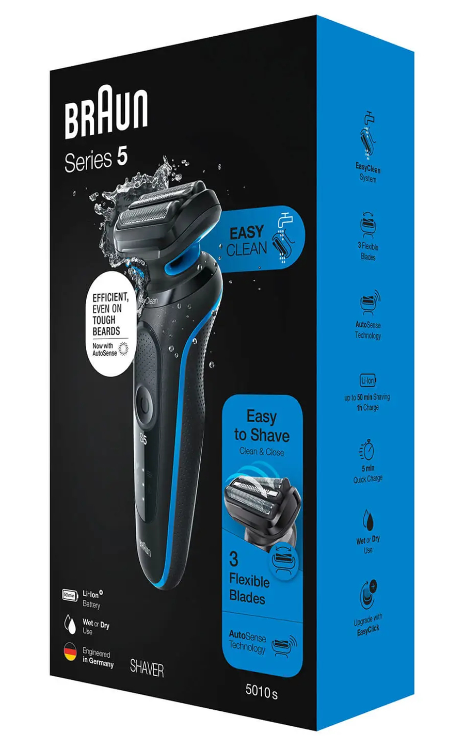 Braun 51-B1000s Foil shaver Black, Blue – image 7