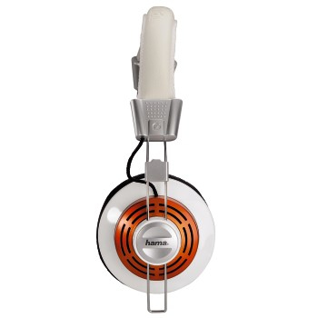 Hama HS-320 Headset Wired Head-band Calls/Music Gold, White – image 4