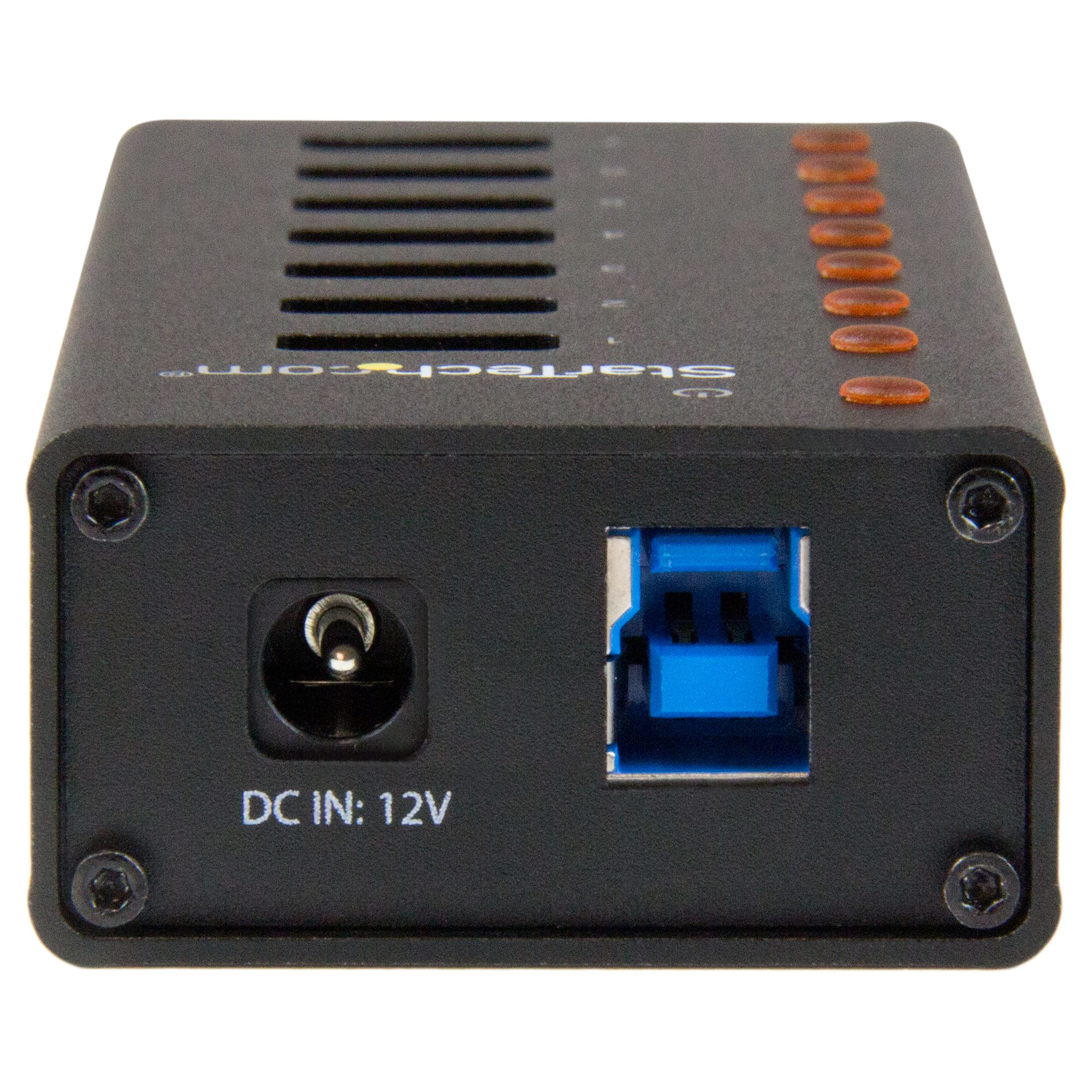 HUB USB StarTech.com ST7300U3M - 7 Puertos USB 3.0 - Caja Metálica - Sobremesa/Montaje en Pared - Negro - ST7300U3M