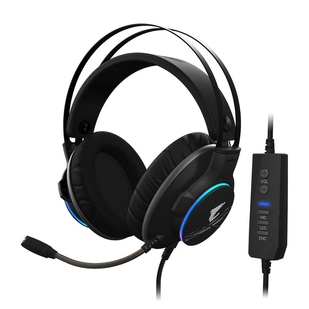 GIGABYTE H1 Headset Wired Head-band Gaming USB Type-A Black – image 7