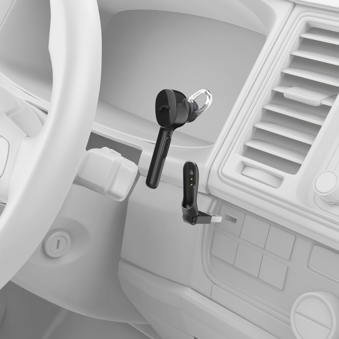 Hama MyVoice1300 Headset Wireless In-ear Car Bluetooth Black – image 4